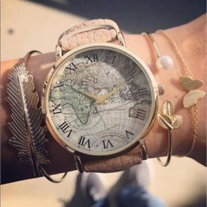 🍂 NEW 3-pc Leaf & Pearl Bracelet Set 🍂